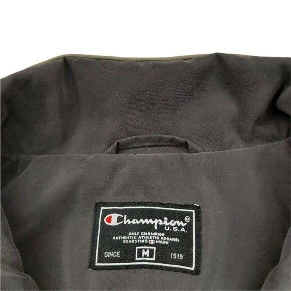 Champion Jacket Mens Medium Beige Full Zip Soft Shell Performance Rugby Golf - Picture 11 of 11